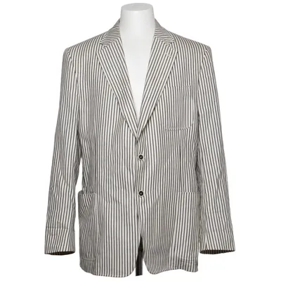Blazer (Sort, Hvid) fra Versace Collection Bomuld, Linned, Viscose