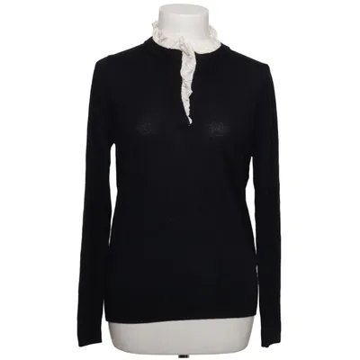 Sweater (Black, White) from Sandro Silk, Wool
