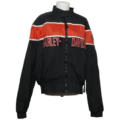 Bomberjakke (Sort, Orange, Hvid) fra Harley Davidson Polyamid, Polyester