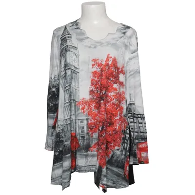 Blouse (Noir, Blanc, Rouge) de Naveed Élasthane, Viscose