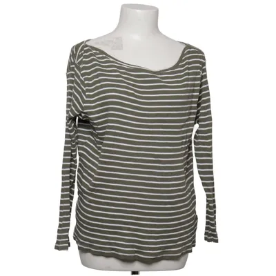 Langærmet t-shirt (Grøn, Hvid) fra Jean Pascale Bomuld, Elastan