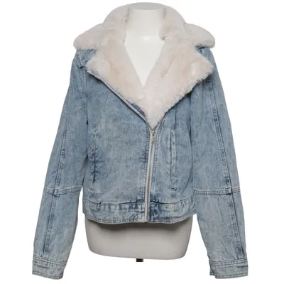 Veste en jeans fourrée (Bleu, Beige) de F&F Coton, Fausse fourrure, Polyester
