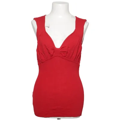 Tank Top (Red) from Mango Basics Polyamide, Viscose