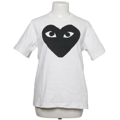 T-shirt (White, Black) from Comme des Garçons PLAY Cotton