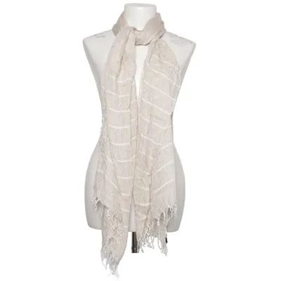 Sjaal (Beige, Wit) van Altea Zijde, Viscose