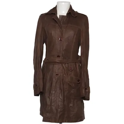 Leather coat (Brown) from Jones Leather, Polyester