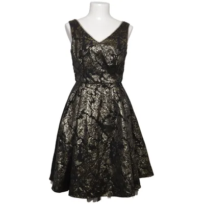 Robe de cocktail (Noir, Or) de Fever Coton, Élasthane, Polyester