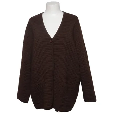 Cardigan (Bruin) van Knit Wear Acryl, Merinowol
