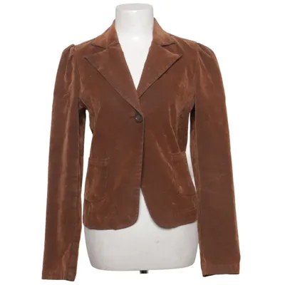 Blazer (Brown) from Mosaic Cotton, Elastane, Polyester