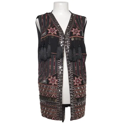 Outer vest (Black, Multicolored) from MissKoo Elastane, Polyester