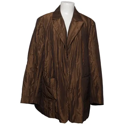 Blazer (Brun) fra Selection by Ulla Popken Acetat, Polyamid, Polyester