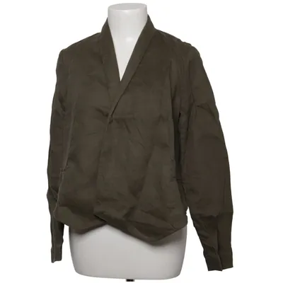 Jakke (Grøn) fra Mango Suit Bomuld, Linned, Polyester