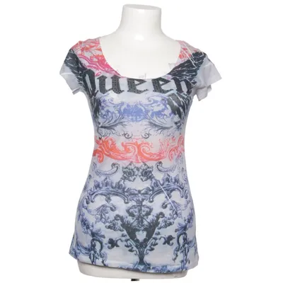 T-shirt (White, Multicolored) from Louise FD Cotton, Silk, Viscose