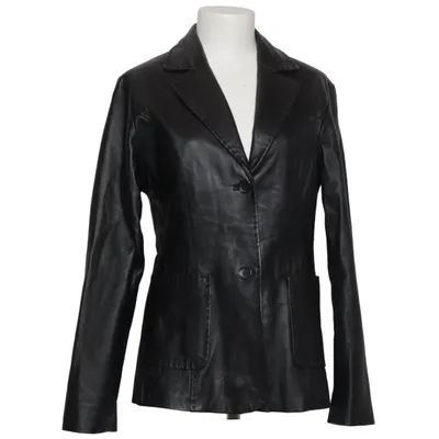 Leather blazer (Black) from Terrific Active Leather, Polyester