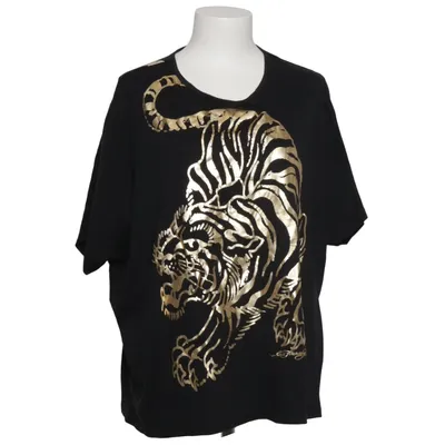 T-shirt (Schwarz, Gold) von Ed Hardy Baumwolle