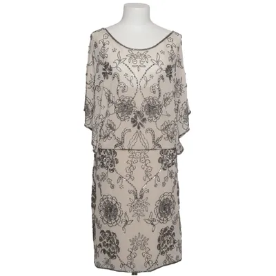 Cocktail dress (Beige, Silver) from Miss Selfridge Polyester