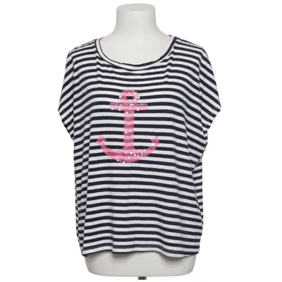 T-shirt (Blå, Hvid, Pink) fra Julia Wang Elastan, Viscose