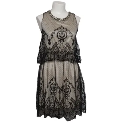 Cocktailkleid (Schwarz, Beige) von Classic Tricot Polyester