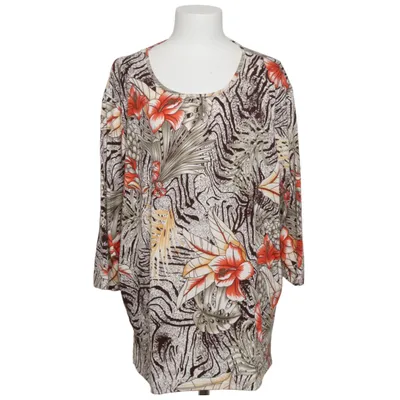 Top (Beige, Multicolored) from Mode Halyn Cotton, Elastane, Viscose