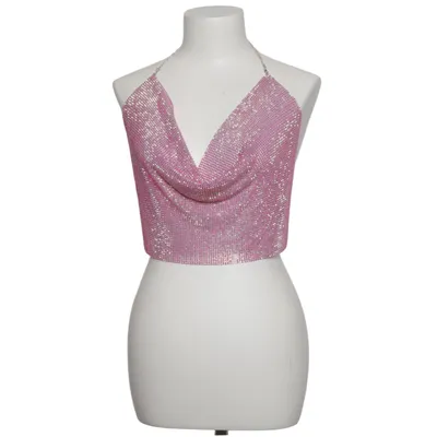 Haltertop (Zilver, Roze)