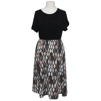 Klänning (Svart, Flerfärgad) från Styleboom Elastan, Polyester, Viskos