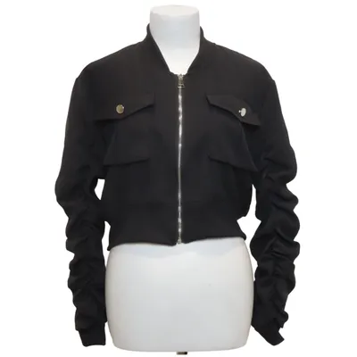 Bomberjack (Zwart) van Venessa Nucci Polyester