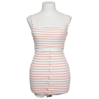 Kjole (Hvid, Orange) fra Privacy Please Bomuld, Elastan, Polyester