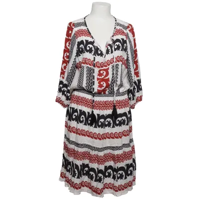 Jurk (Wit, Zwart, Rood) van Alba Moda Viscose