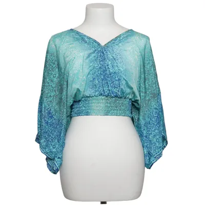 Top (Blå, Turkis) fra Gold & Silver Viscose