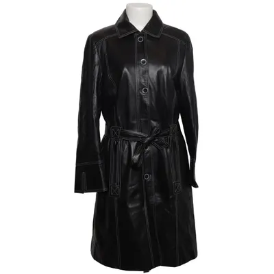 Ledermantel (Schwarz) von Madeleine Leder