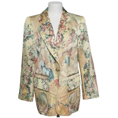 Blazer (Geel, Meerkleurig) van Renzo Zijde, Wol