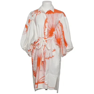 Blouse (Wit, Oranje) van Le Sarte Pettegole Katoen, Zijde