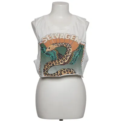 Crop top (Wit, Meerkleurig) van Farm Rio Katoen