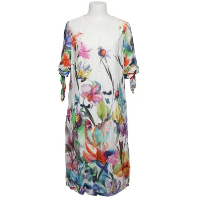 Robe (Blanc, Multicolore) de Erfo Viscose