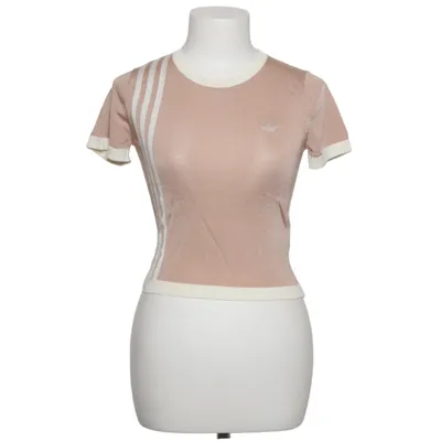 T-shirt (Beige, Hvid) fra Adidas Originals Genanvendt polyester, Viscose