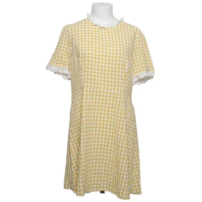 Robe (Jaune, Blanc) de Allegra K Polyester