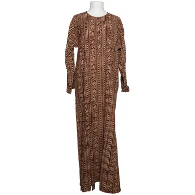 Robe (Marron, Beige) de Fabindia Coton