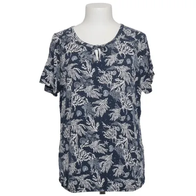 Top (Blue, White) from Women Essentials by Tchibo Elastane, Viscose