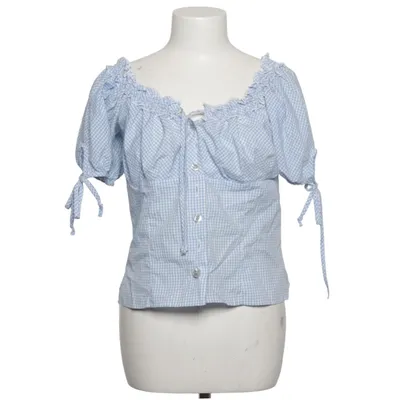 Dirndl blouse (Blue, White) from Lisa's Landhaus Cotton, Polyester