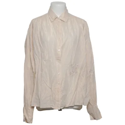 Skjorta (Beige, Guldfärgad) från Interdée Bomull, Metallfiber