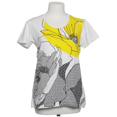 T-shirt (Hvid, Flerfarvet) fra Mana Bomuld, Elastan
