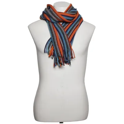 Scarf (Blue, Orange, Gray) from Michaelis Acrylic, Wool