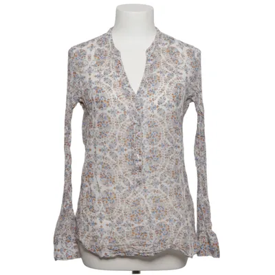 Blouse (Wit, Blauw, Bruin) van Emily van den Bergh Katoen