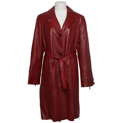 Leren jas (Rood) van Modessa