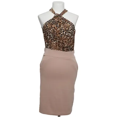 Klänning (Beige, Brun) från Lili Elastan, Polyester