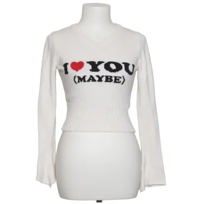 Sweater (White, Black, Red) from Subdued Acrylic, Cotton, Polyester, Viscose