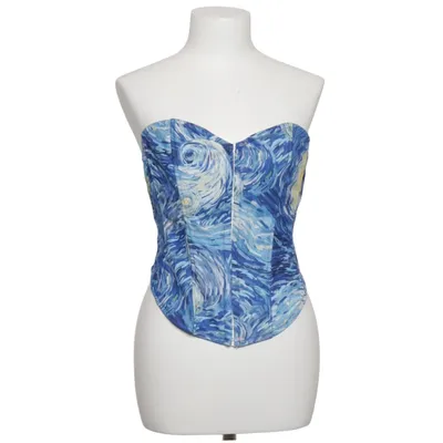 Korsett (Blå, Gul, Flerfärgad) från Shein Elastan, Polyester