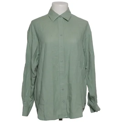 Shirt (Groen) van Stradivarius Katoen, Linnen, Viscose