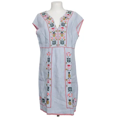 Dress (Blue, White, Multicolored) from Boden Linen, Polyester