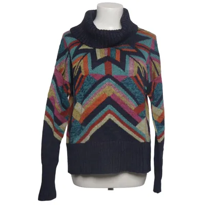 Rollkragenpullover (Blau, Mehrfarbig) von Peruvian Connection Baumwolle